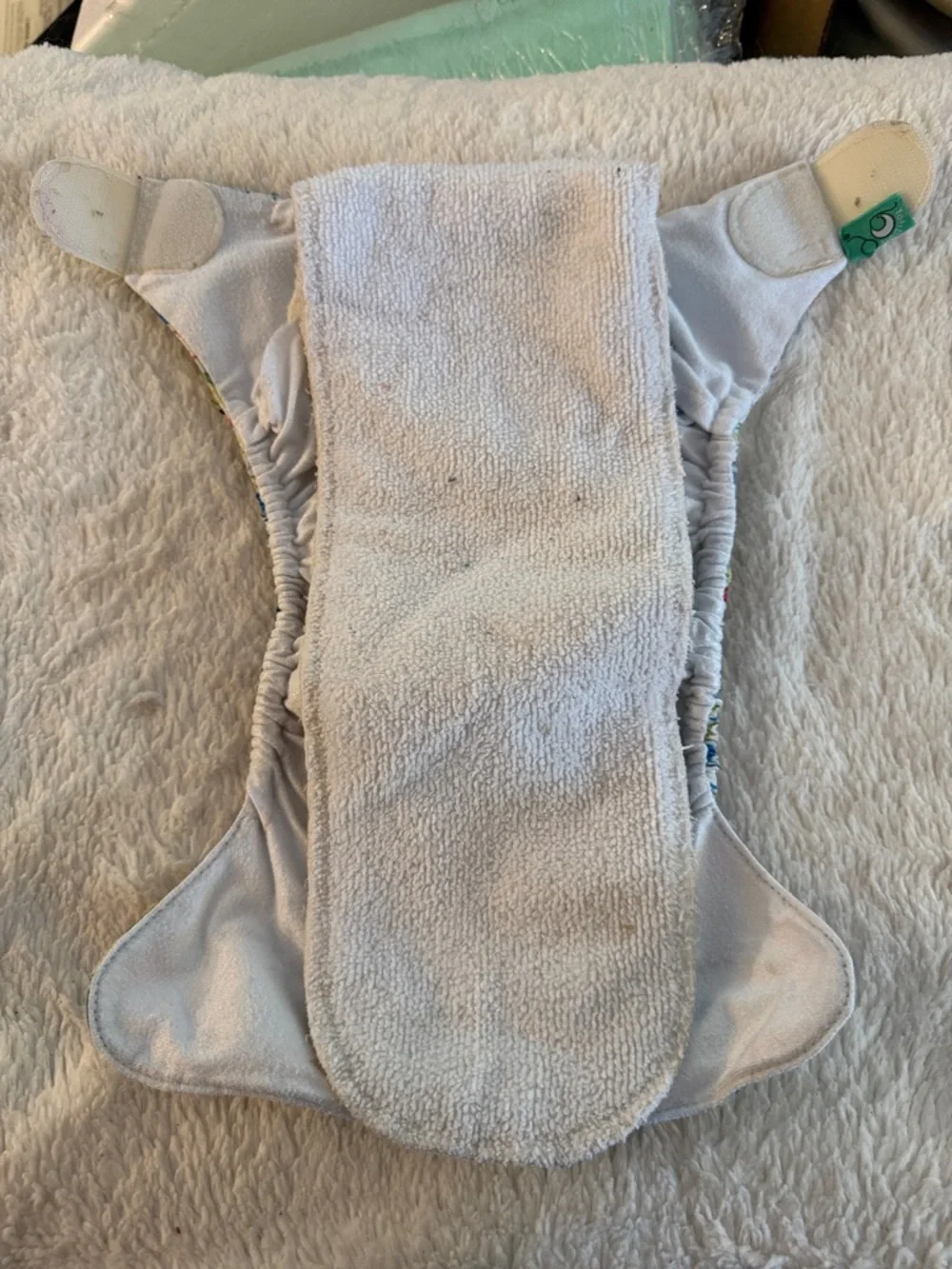 5/$25 Adjustable Cloth Diaper Fruit-Print in Green, Blue, Red